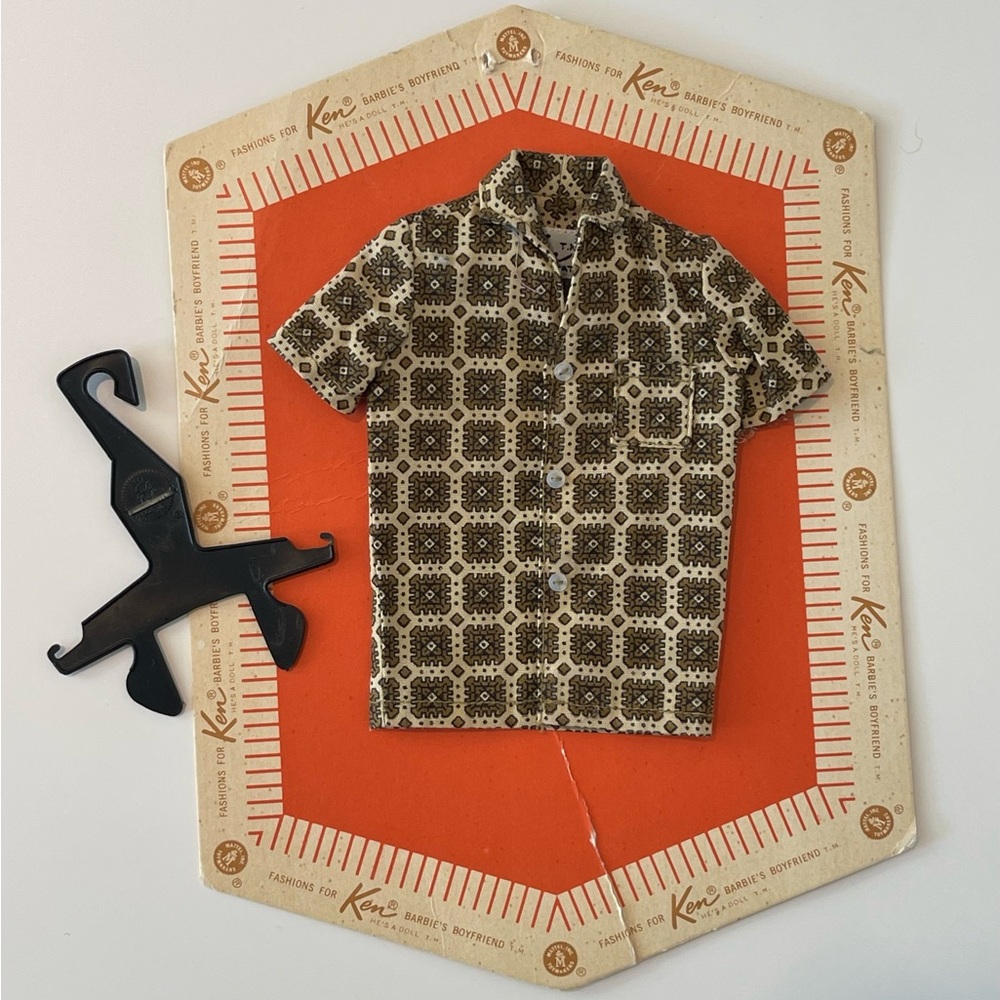 1962 pattern print Ken Doll Shirt with original packaging excellent